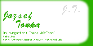 jozsef tompa business card